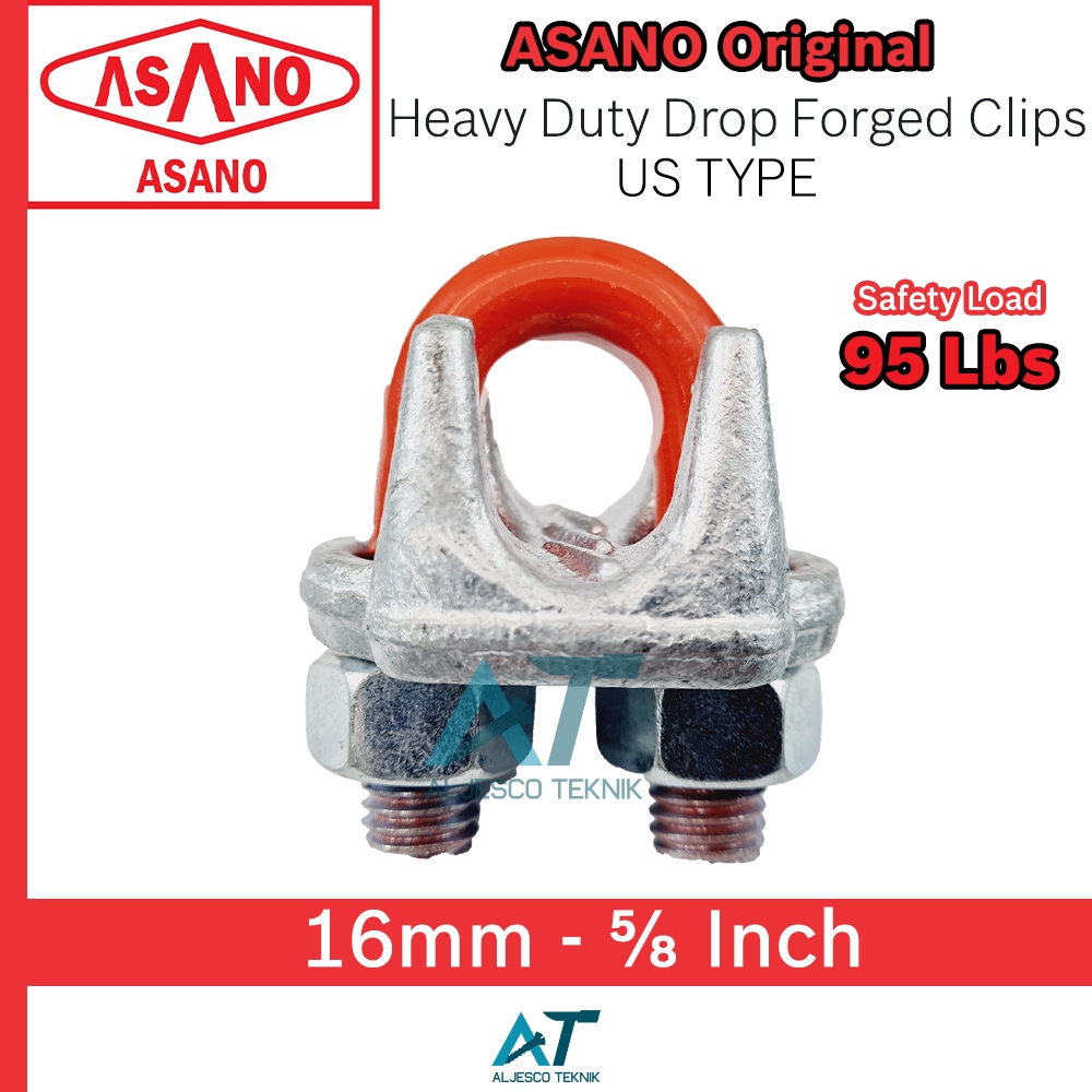 Jual ASANO KLEM SLING HEAVY DUTY 16MM 5/8 INCH - KUKU MACAN - WIRE ROPE ...