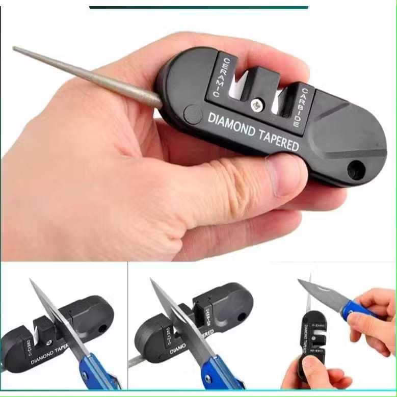 Jual Pengasah Pisau/ Gunting Multi fungsi 3in1 | Shopee Indonesia