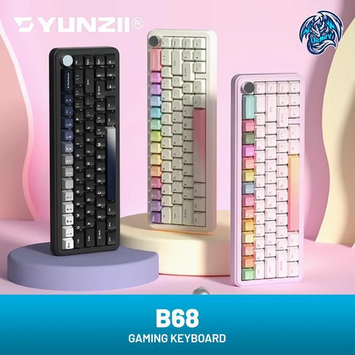 Jual Yunzii B68 | B-68 RGB 3in1 Wireless Mechanical Gaming Keyboard ...