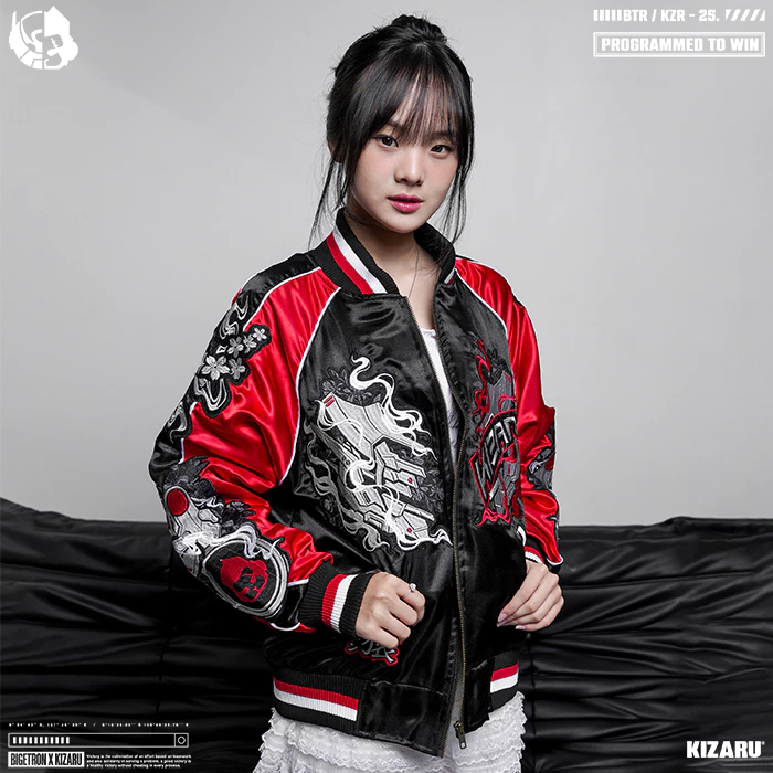 KIZARU X BIGETRON Jaket Sukajan Hitam Inferno - Gaya Trendy dan Nyaman untuk Penampilan Keren!
