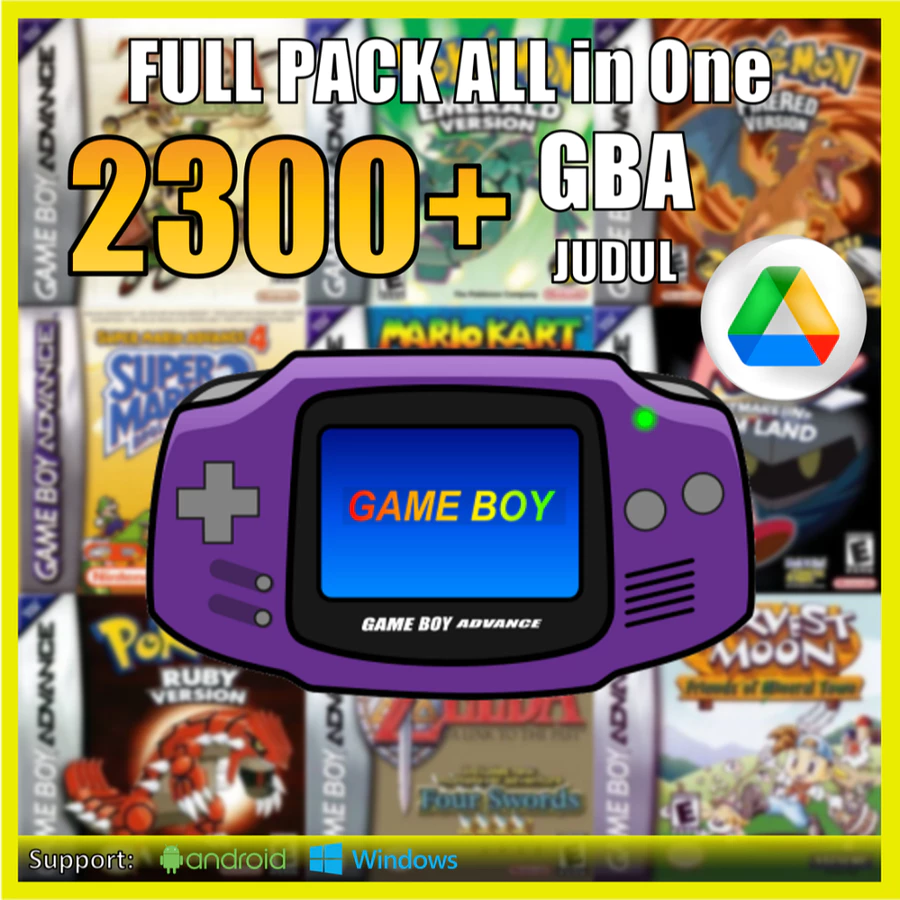 Databsae Full Pack 2300+ Game Nostalgia GBA – Koleksi Digital