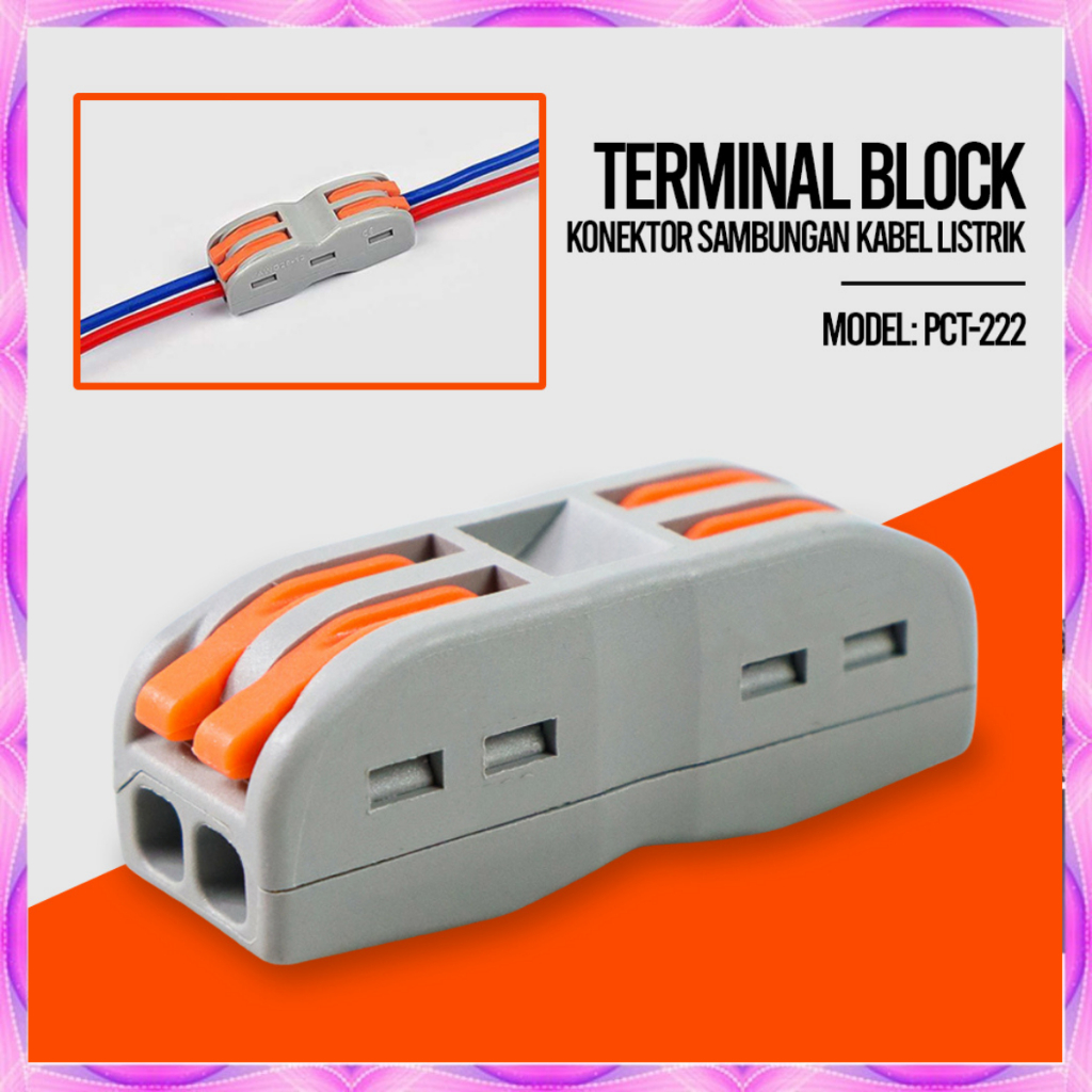 Jual Terminal Konektor kabel wago SPL Terminal Block Konektor Sambungan ...