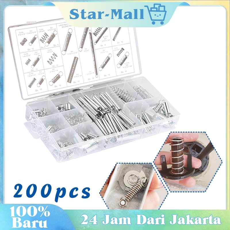 Jual 200pcs Per Pegas Kecil Per Spring Tekan Open Coil Spring Tarik ...