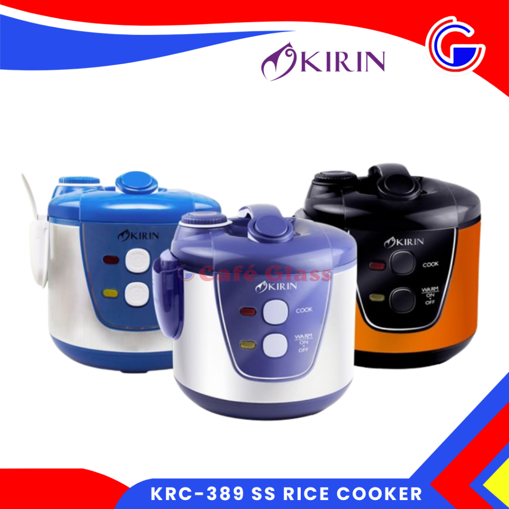 Kirin Rice Cooker Krc-389 Ss I Magic Com Listrik 2 Liter I Inner Pot Stainless Steel