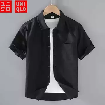 Kemeja Polos Lengan Pendek Pria UNIQ Simple Keren Berkelas Premium Quality