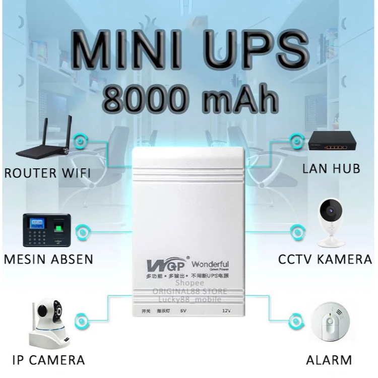 Jual UPS MINI ROUTER CCTV CAMERA 12V 9V USB 5 V 2A / 16800 mAh, KAMERA ...
