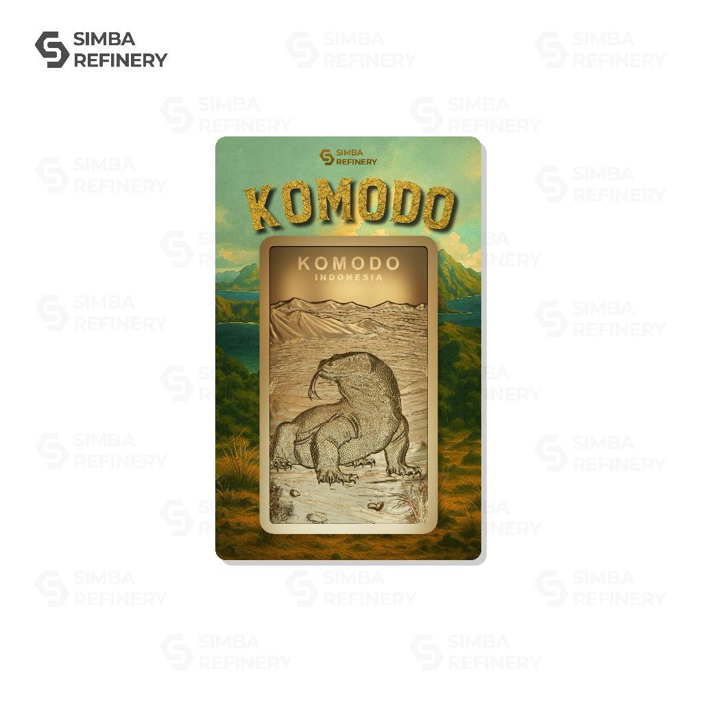 Jual Simba Refinery Logam Mulia 100 Gram Series Nusantara (Komodo ...
