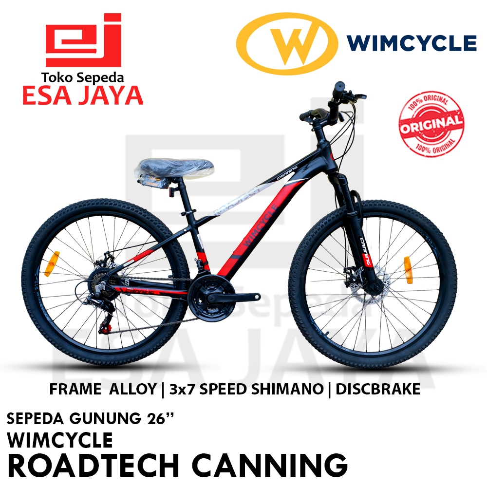 Jual Sepeda MTB Wimcycle Roadtech Canning 26 Inch – 21 Speed Frame ...
