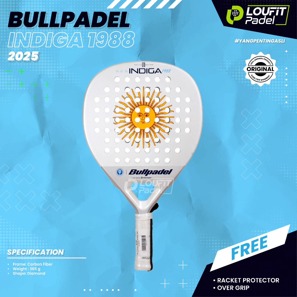 Jual RACKET PADEL BULLPADEL INDIGA WORLD CUP 1988 LTD (2025) Padel ...