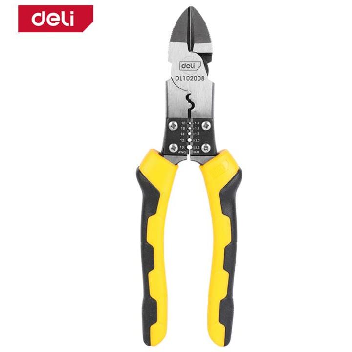 Jual Deli Multifunction Diagonal Cutting Plier DL102008 / Tang ...
