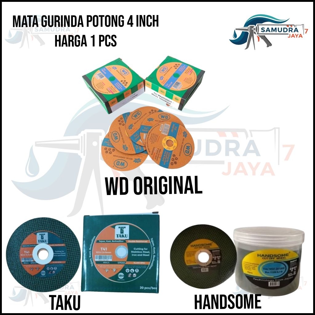 Jual mata gerinda potong 4 inch batu potong batu gerinda potong mata ...
