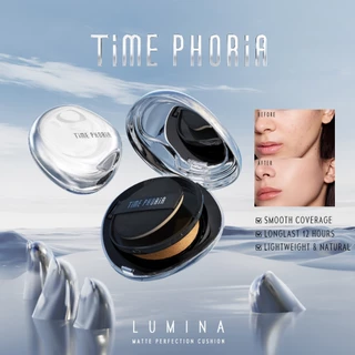 TIME PHORIA - Timeless Lumina Matte Perfection Cushion 11G Cushion Foundation Waterproof Full Coverage Refill Cushion BB Cream High Coverage Skintint