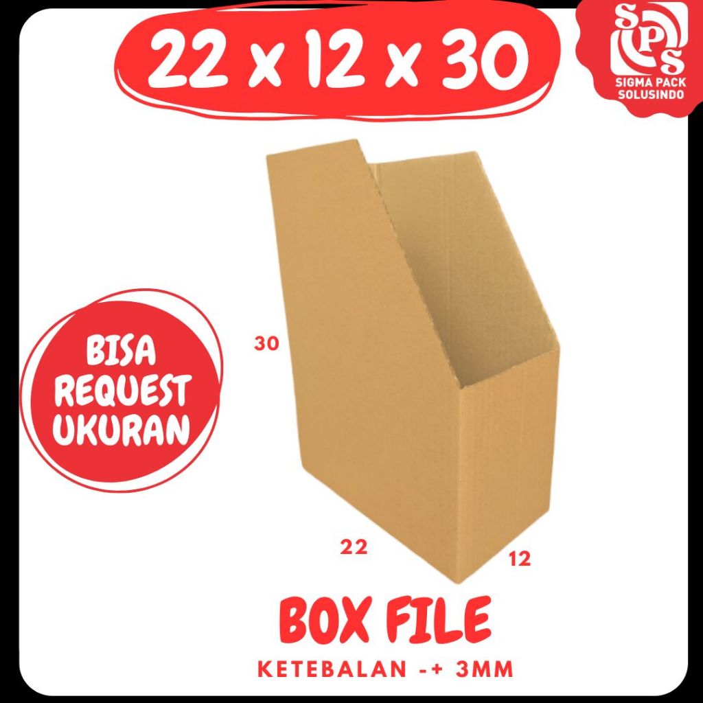 Jual Box File 22x12x30 Folder Map Box Bin Arsip Storage Box Bin Box ...