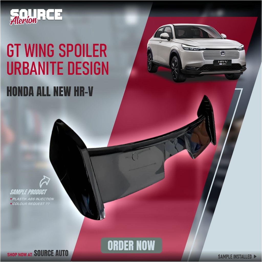 Jual REAR WING SPOILER URBANITE For NEW HRV 2022 FACELIFT ALL NEW HR-V ...