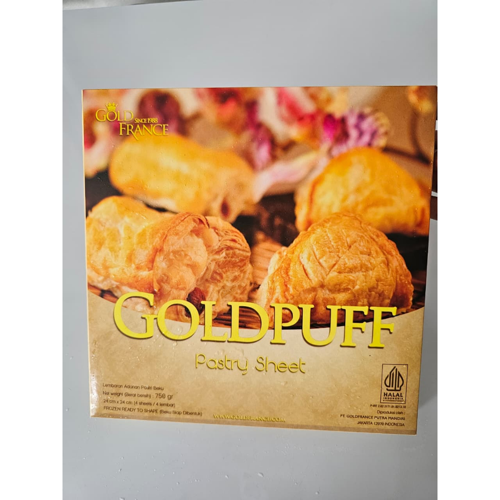 Jual GoldPuff Pastry Sheet GoldFrance – Lembaran Puff Pastry Frozen ...