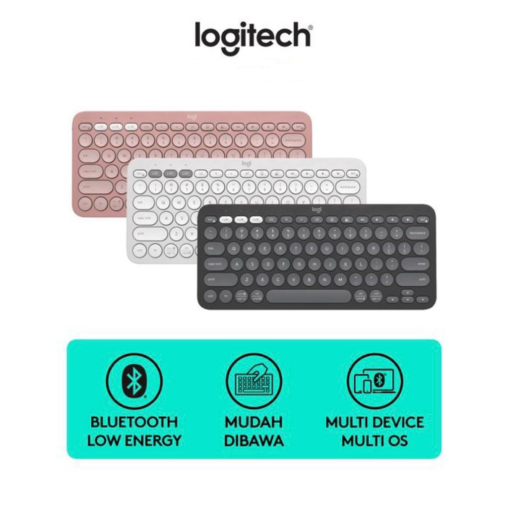 Jual Logitech Wireless Keyboard K380 (Merah Muda) | Shopee Indonesia
