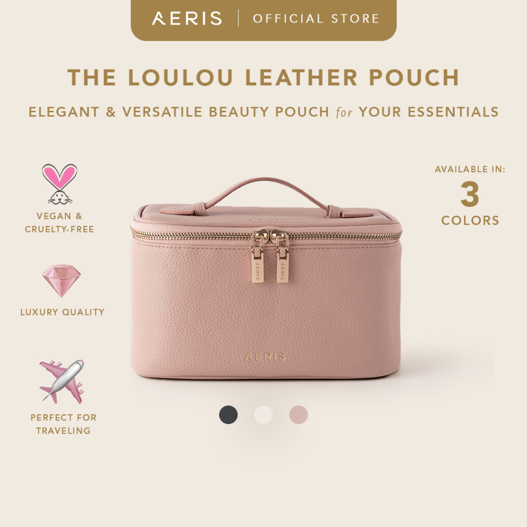 Jual Aeris Beaute The Loulou Leather Pouch Tas Pouch Make Up