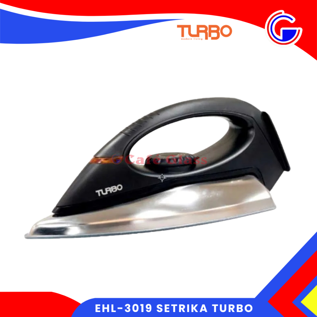 Setrika Listrik Turbo Ehl-3019 I Dry Iron Anti Lengket I Setrika Elektrik Hemat Listrik