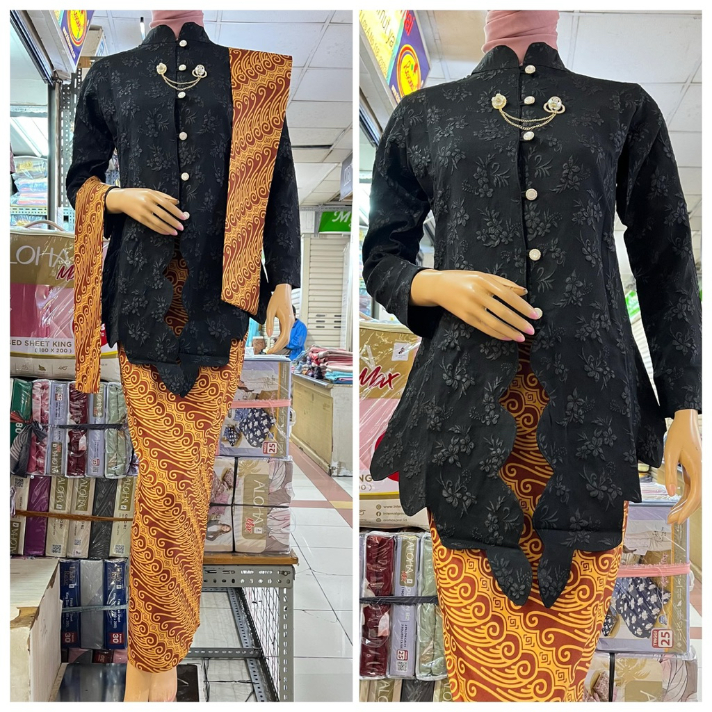 Jual SR Kebaya / Kebaya Jaguard Kartini Set Rok dan Selendang Modern ...