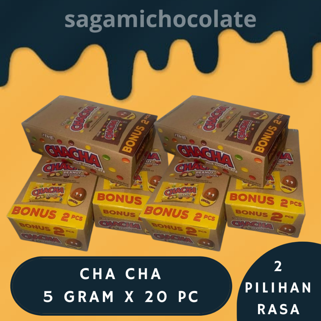 Jual DELFI CHA CHA / CHA-CHA RENCENG MILK - PEANUT 5 GRAM ( 1 RENCENG ...