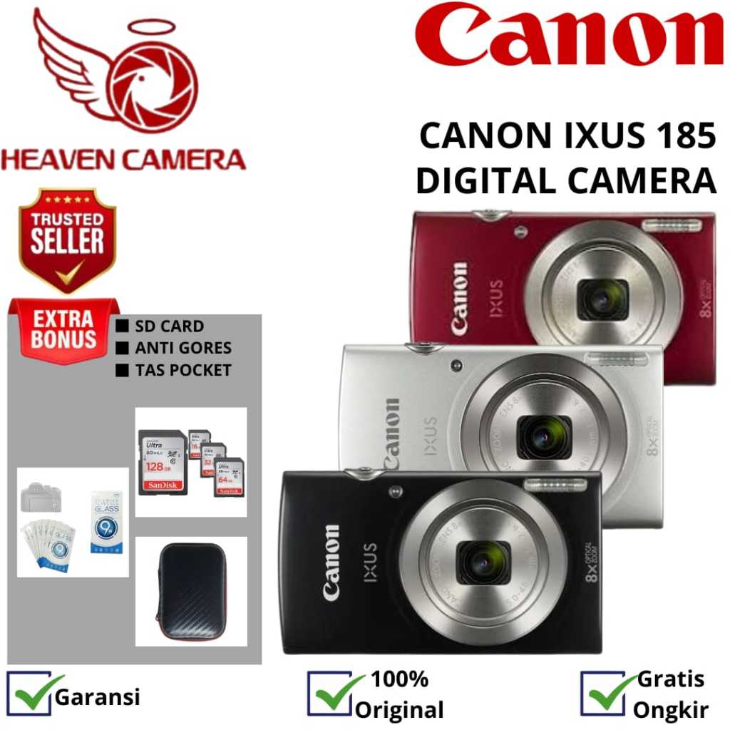 Jual CANON IXUS 185 / KAMERA CANON IXUS 185 / CANON IXUS 185 DIGITAL ...