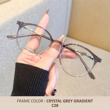 Eggry Eyewear Kacamata Anti Radiasi Minus Lensa Anti Blueray Photocromic Material TR 90 Metal