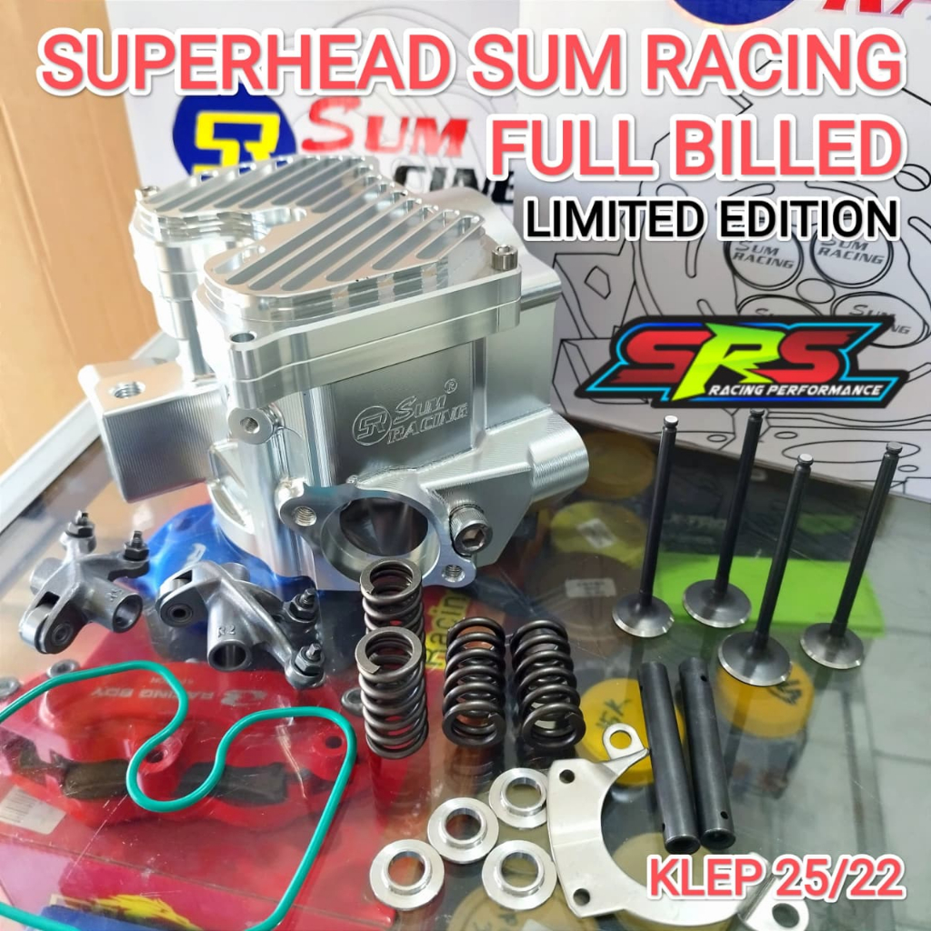 Jual SUM RACING BILLET SUPERHEAD MX KING VIXION R15V2 MX NVL KLEP ...