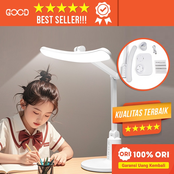 Lampu Meja LED Anti Mata Lelah untuk Belajar foto 1