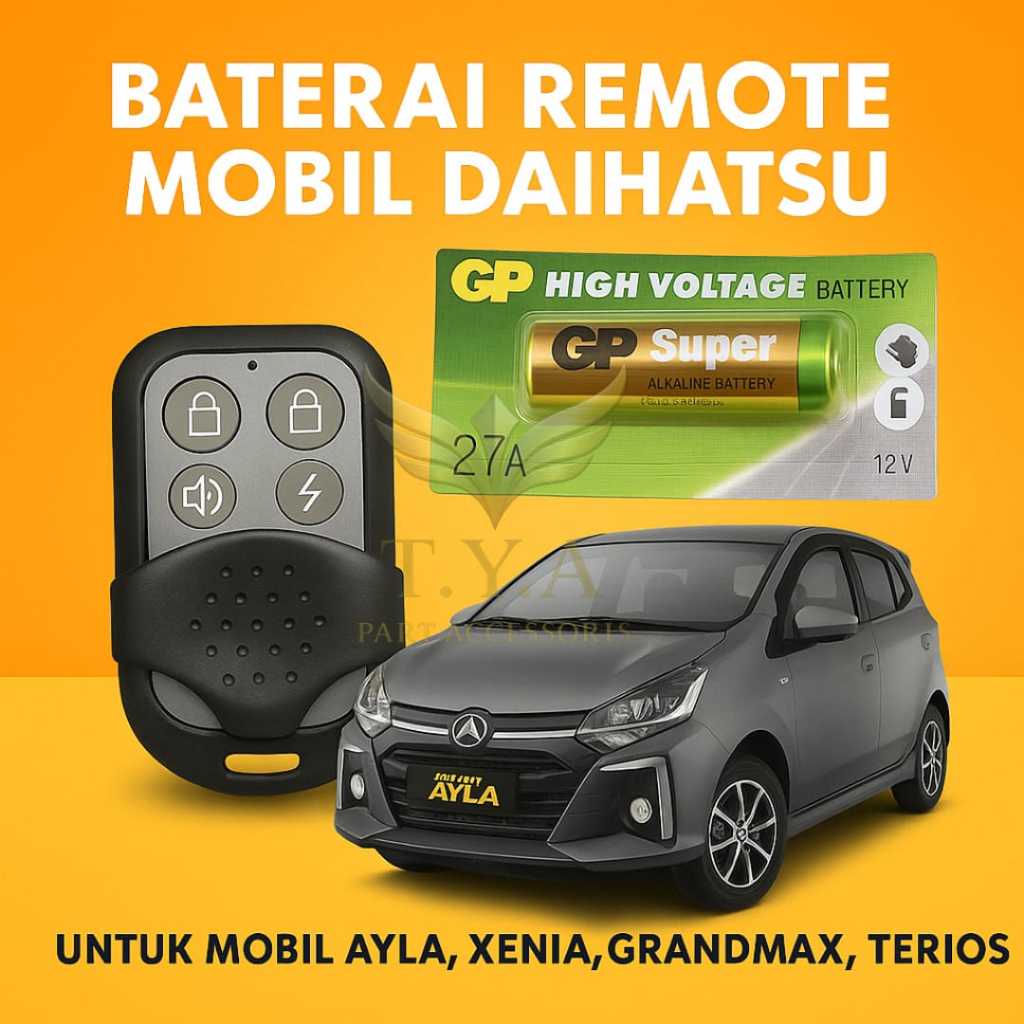 Jual Baterai Battery Remote Alarm Mobil Daihatsu Ayla Xenia Grand Max ...