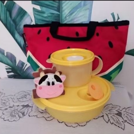Jual Tupperware - Watermelon Lunch Set | Shopee Indonesia