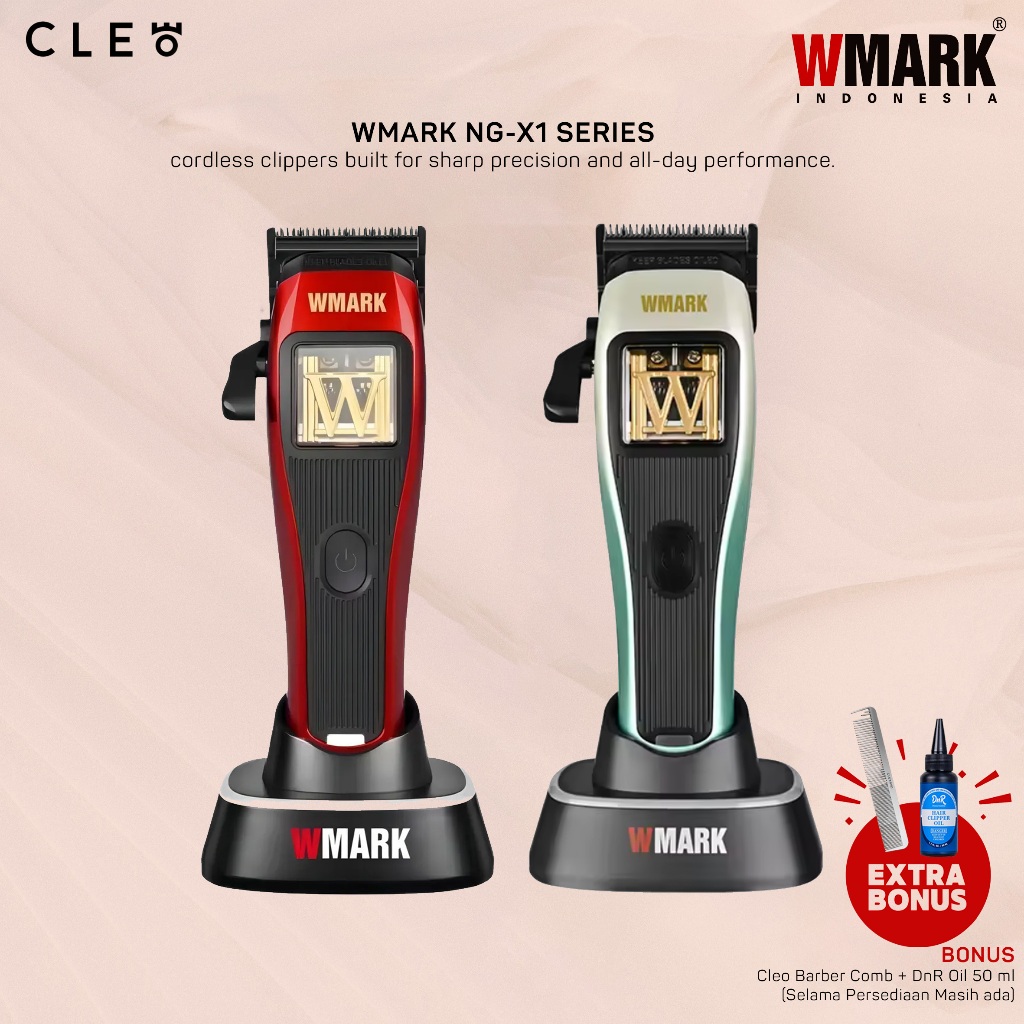 Wmark NG X1 Hair Clipper Alat Cukur Elektrik 10000 RPM Pangkas Rambut Barbershop Original