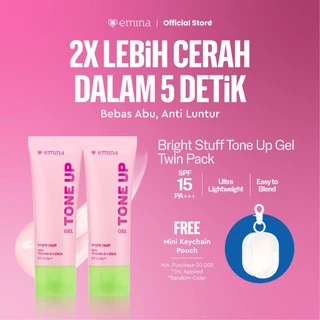 NEW! Emina Tone Up Cream Gel 20 ml - Instan Mencerahkan Kulit, Efek Tone-up Glowing Skin, UV Protection SPF 15, No Whitecast, Tekstur Ringan, Anti luntur, Easy to Blend, Brightening Formula, Mudah Menyerap, Cocok untuk semua jenis kulit