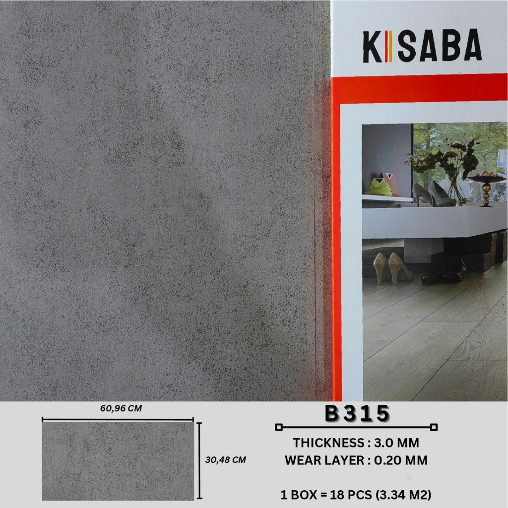 Jual Vinyl Lantai Murah Motif Semen Tebal 3mm / Vinyl Flooring Stone ...