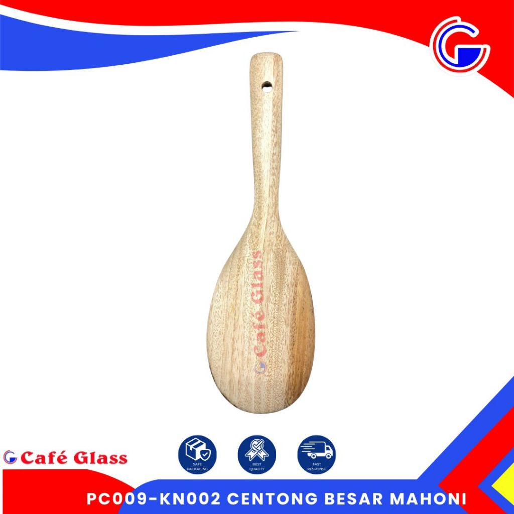 Entong Nasi Besar Kayu Mahoni / Solet Kayu Jumbo Aesthetic / Sodet Anti Panas