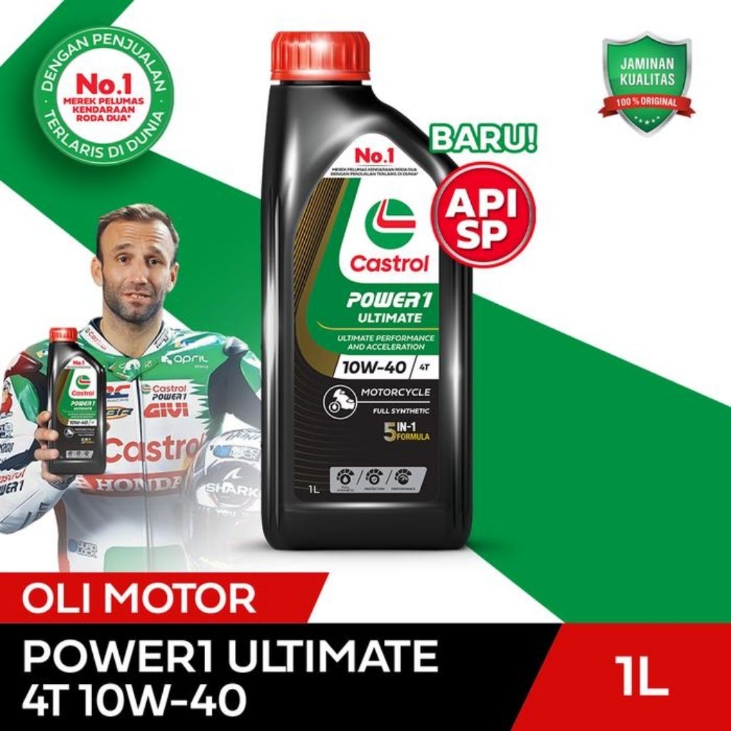 Jual Castrol Power 1 Ultimate 10w40 1liter | Shopee Indonesia