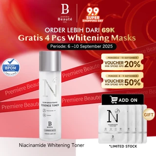 PREMIERE BEAUTE Essence Toner Niacinamide Centella White Glow Brightening 120ml glowing Hydrating Whitening Barrier Wajah Kulit Kusam, Noda Hitam, Bekas Jerawat, Eksfoliasi Brightening