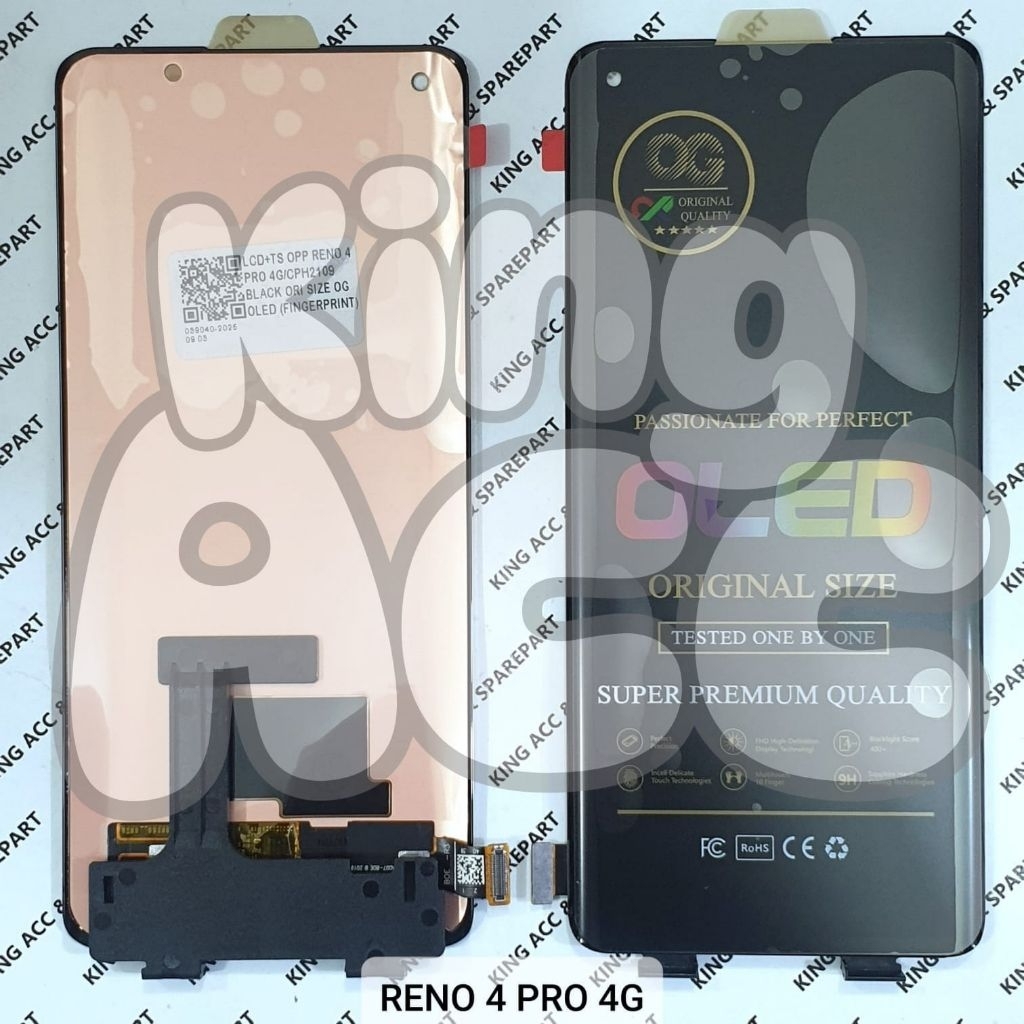 Jual OG / MEETOO OLED LCD TOUCHSCREEN OPP RENO 4 PRO 4G / CPH2109 BLACK ...