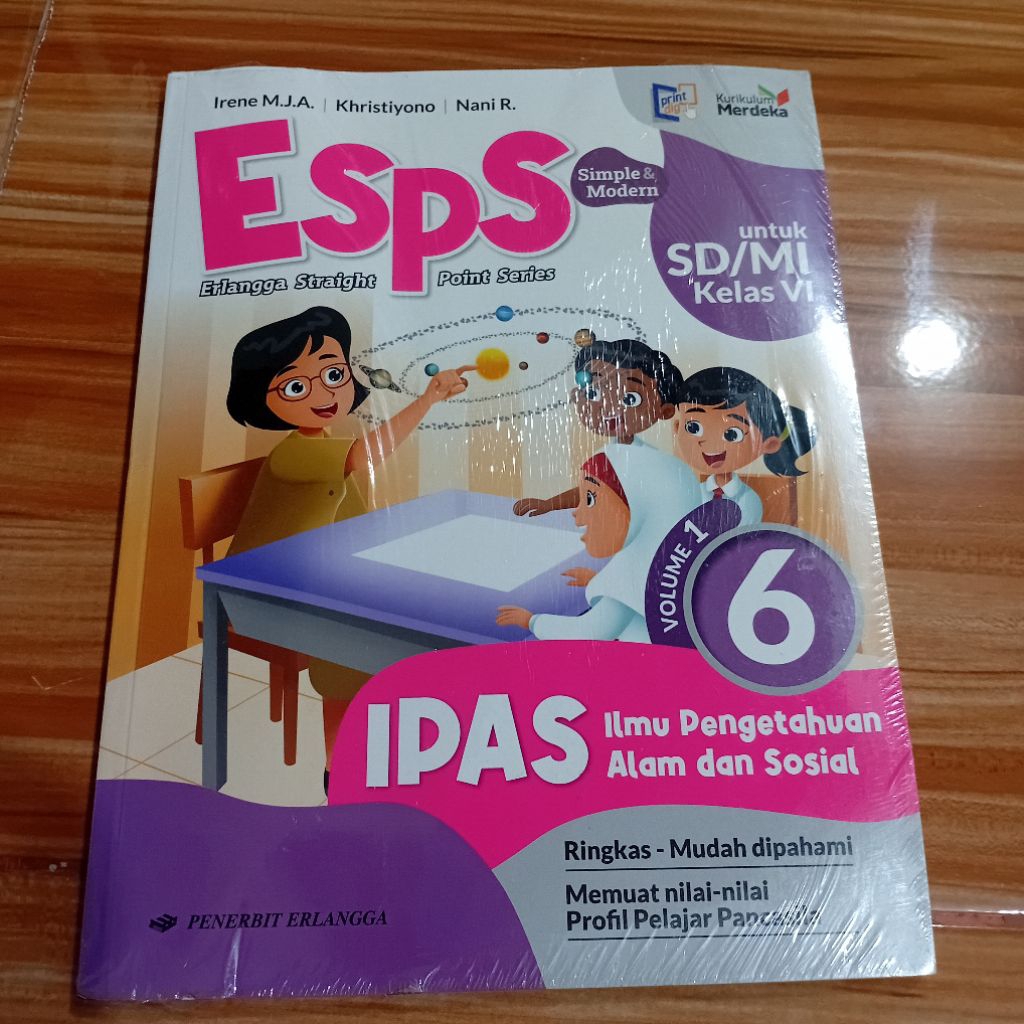 Jual ESPS IPAS ILMU PENGETAHUAN ALAM DAN SOSIAL KELAS 6 SD VOLUME 1 ...