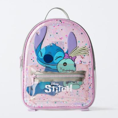Tas Anak Zara Kids Vinyl Disney Lilo Stitch Mini Ransel Lucu Imut Original  Backpack Vinil Anak Perempuan Kids Bag
