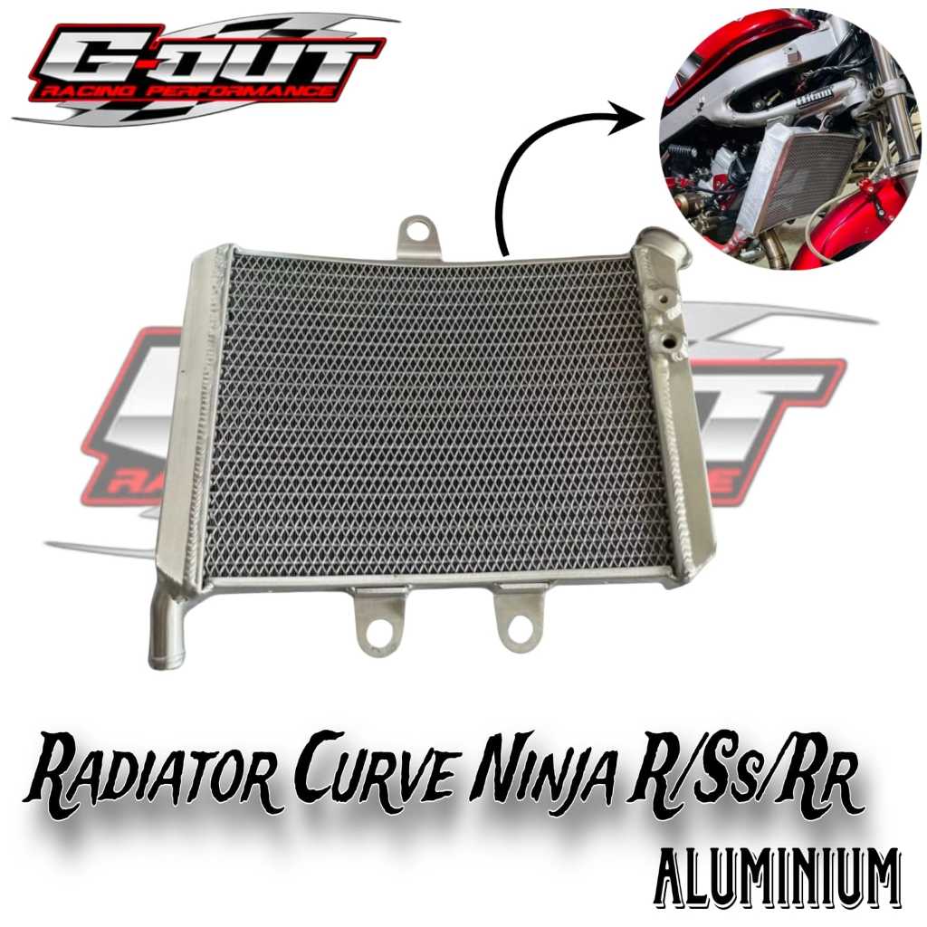 Jual TERMURAH RADIATOR NINJA R / SS / RR ALUMINIUM THAILAND ORIGINAL ...