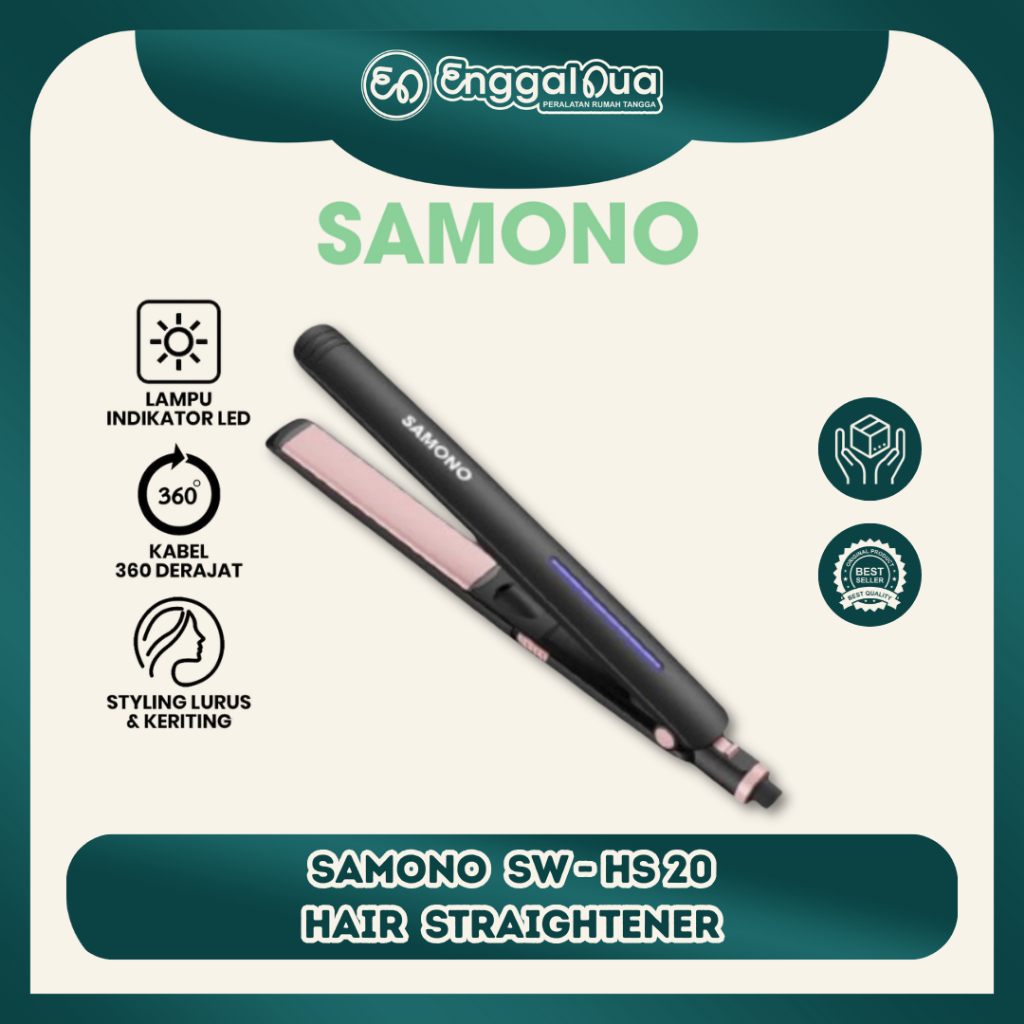 Jual SAMONO Catokan Rambut LOW WATT Hair Straightener Profesional Lurus ...