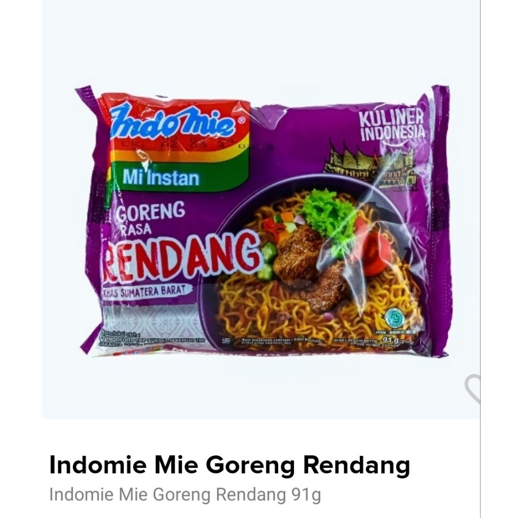 Jual indomie goreng rendang | Shopee Indonesia