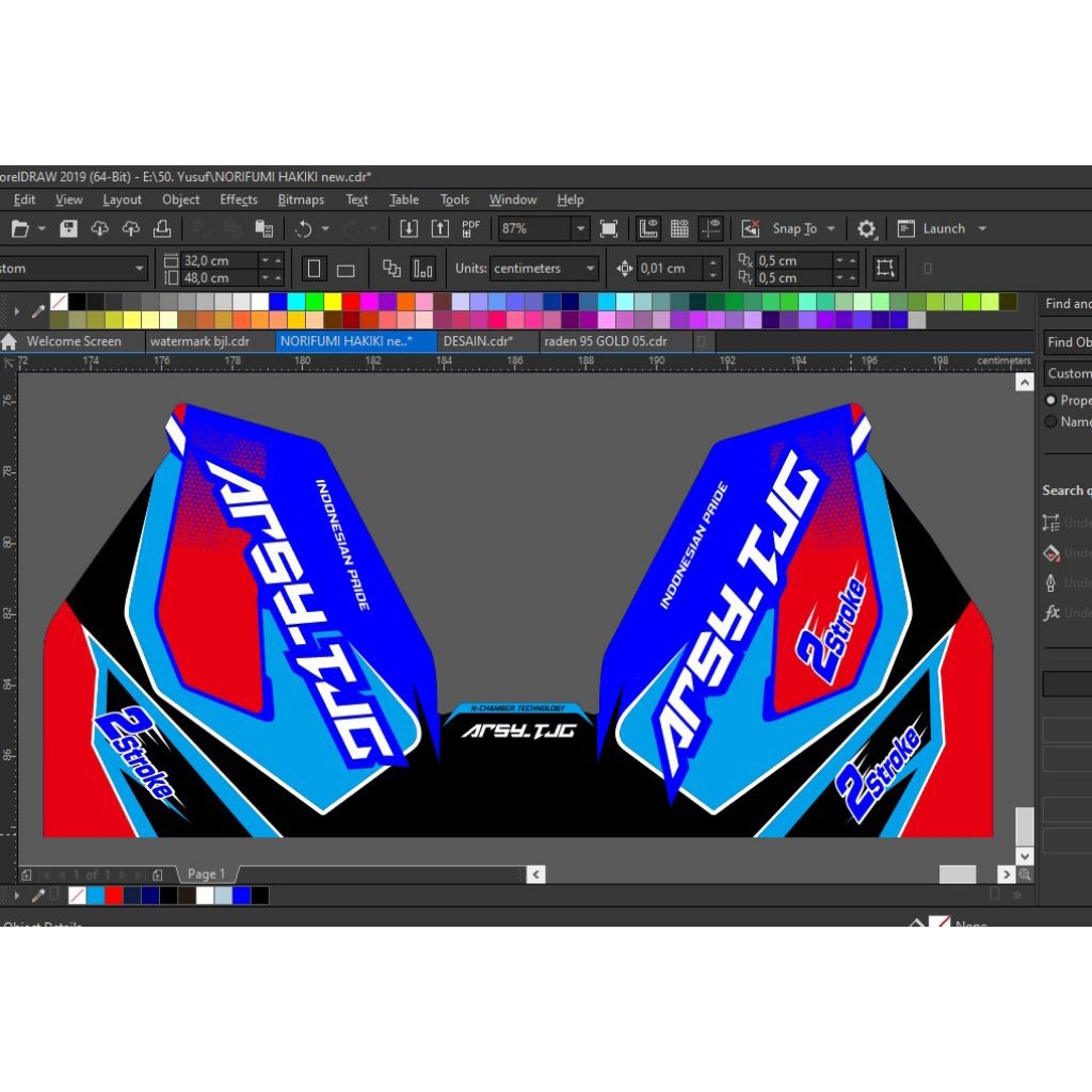 Jual Jasa design/costom dan cetak stiker knalpot sesuai request anda ...