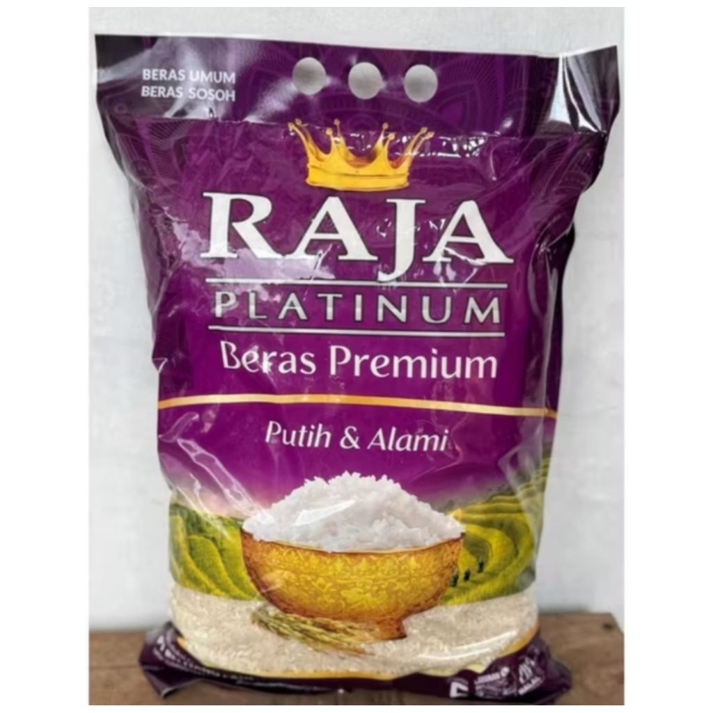 Jual Beras Raja Platinum 5kg | Shopee Indonesia