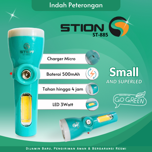 Jual Senter Stion ST-8885/Senter + Lampu Darurat Emergency/2in1 ...