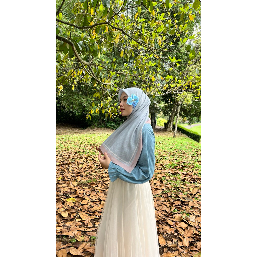 Jual Tibél Label | Arunika Series - Embun | Hijab Motif | Shopee Indonesia