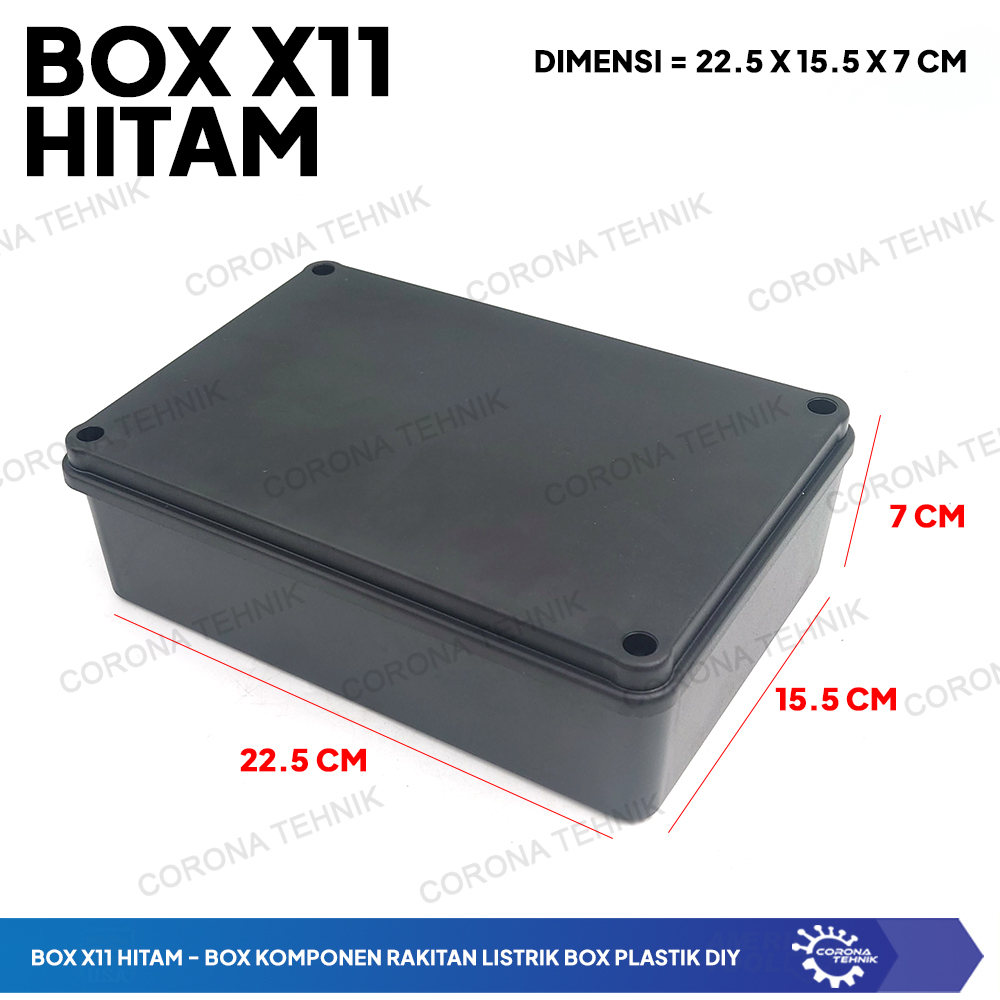Jual Box X11 Hitam - Box Rakitan Komponen Listrik Box Plastik DIY ...