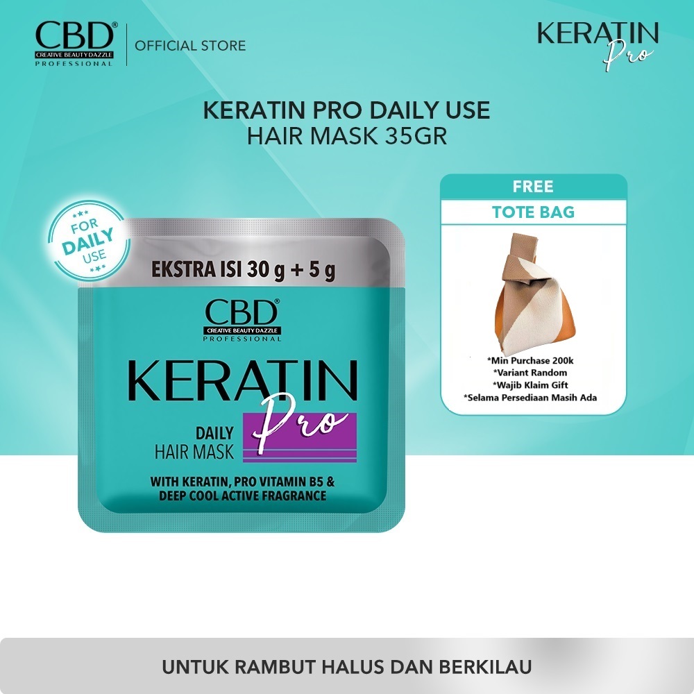 Jual CBD Professional Keratin Pro Daily Use Hair Mask (Masker Rambut ...
