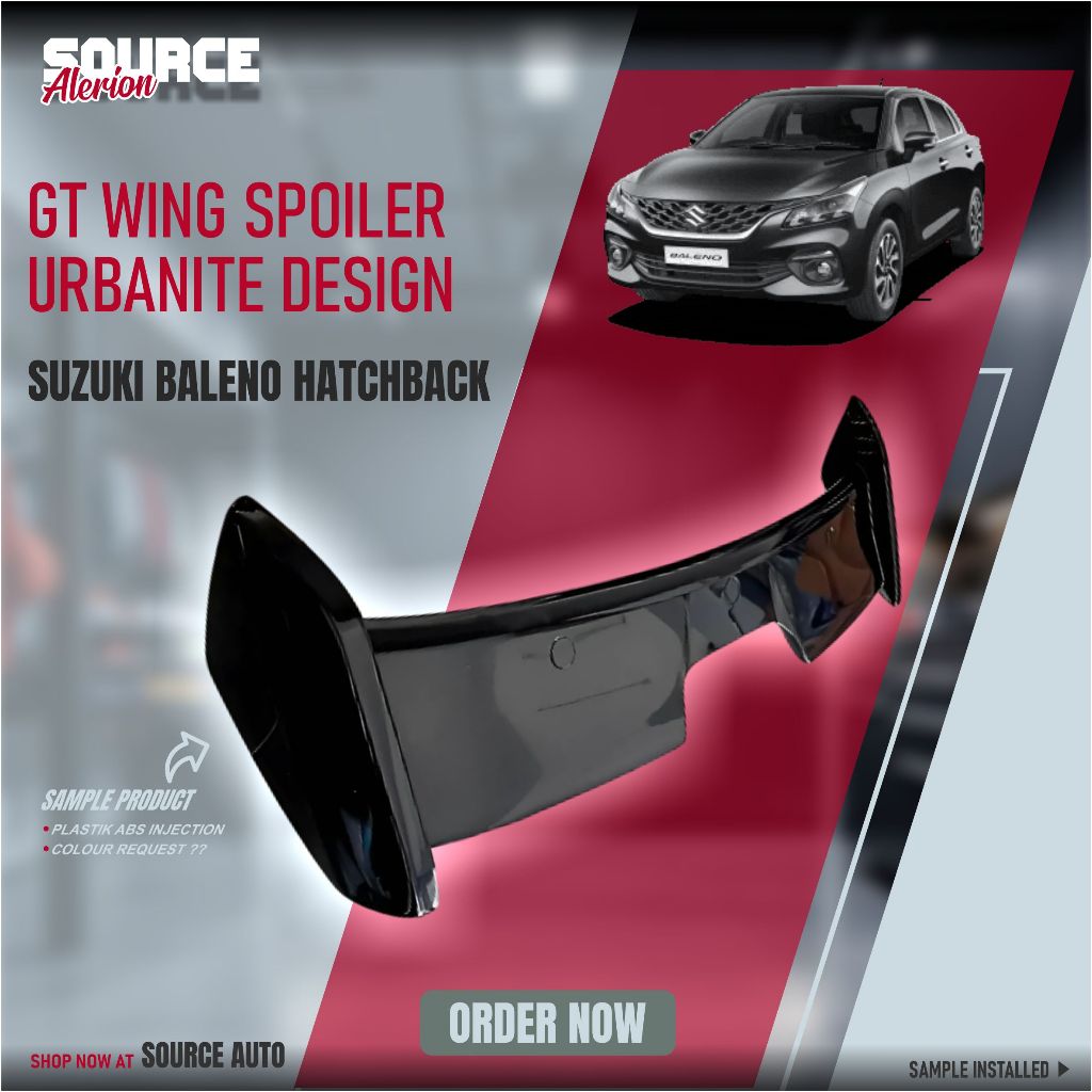 Jual REAR WING SPOILER URBANITE SUZUKI BALENO HATCHBACK ( ALL TYPE ...