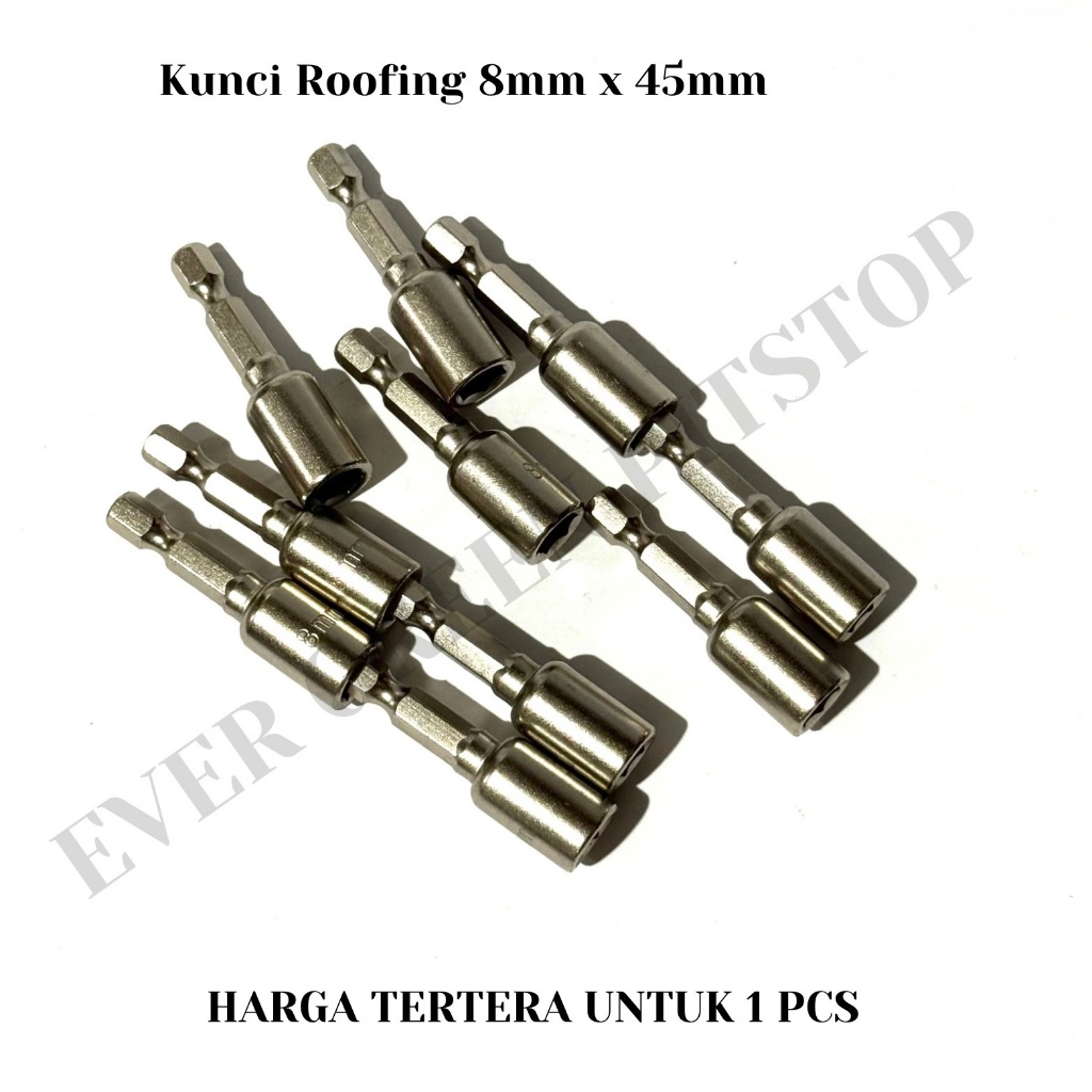 Jual SATUAN Mata Kunci Roofing 8 mm x 45 mm Hex Nut 8mm x 45mm PENDEK ...